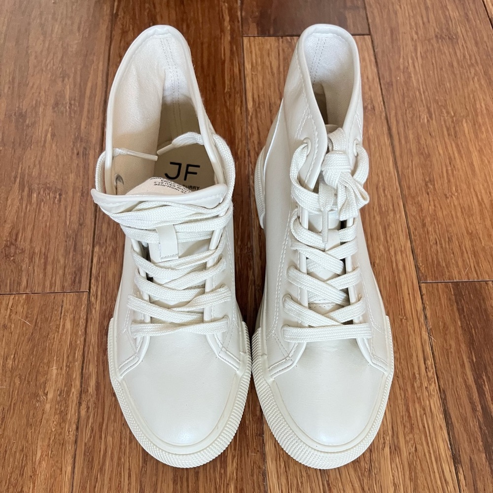 Off White High Top Sneaker, artificial leather
